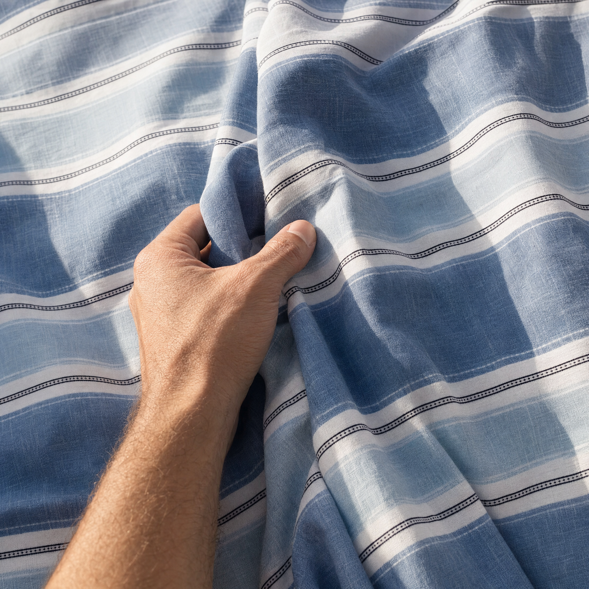 Blue Stripe Bedsheet - T150