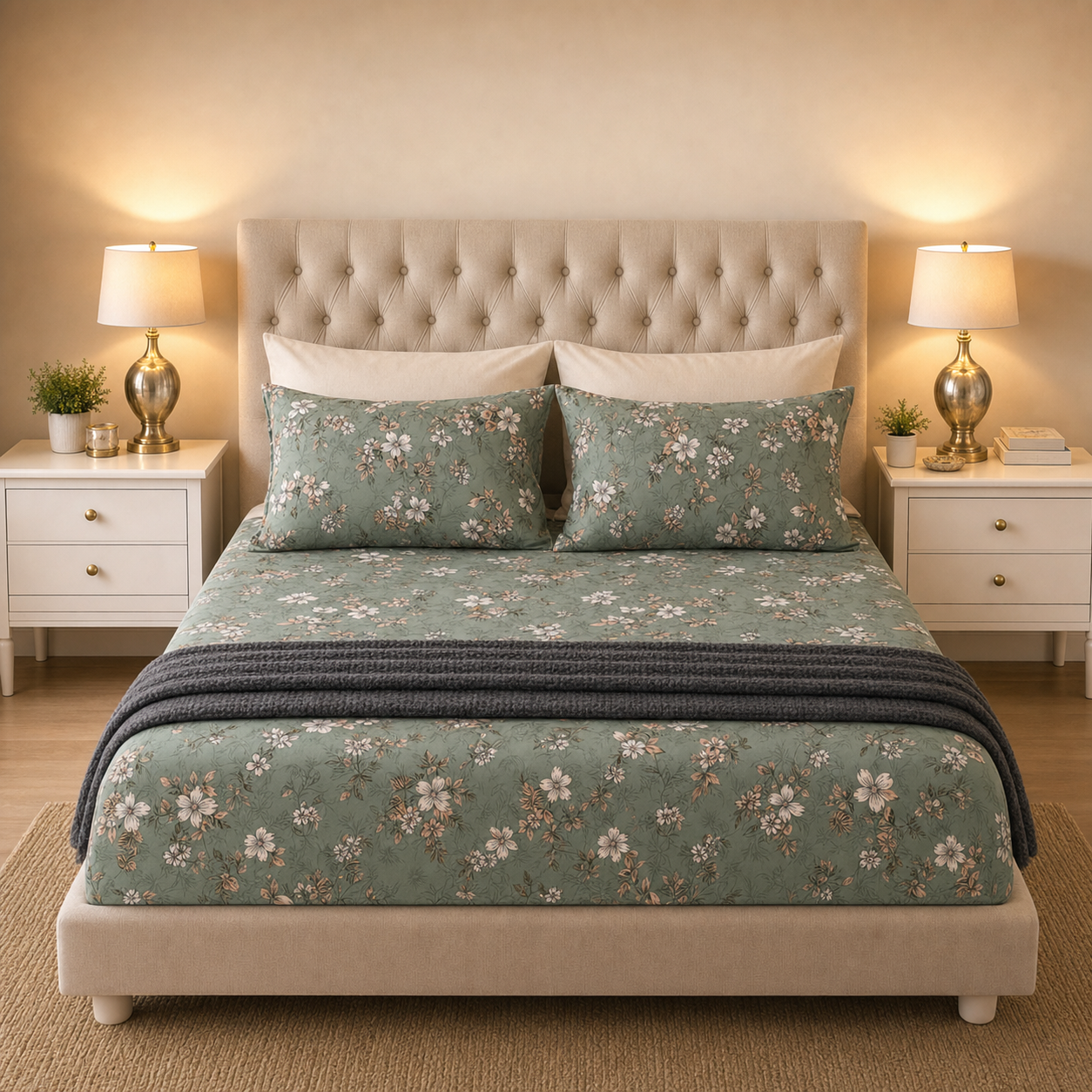 Forest Petals Bedsheet - T150