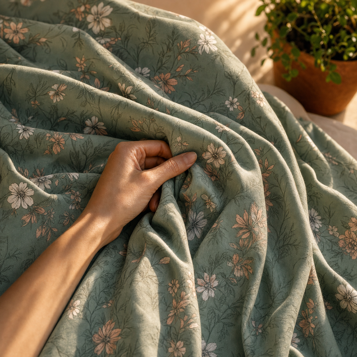 Forest Petals Bedsheet - T150