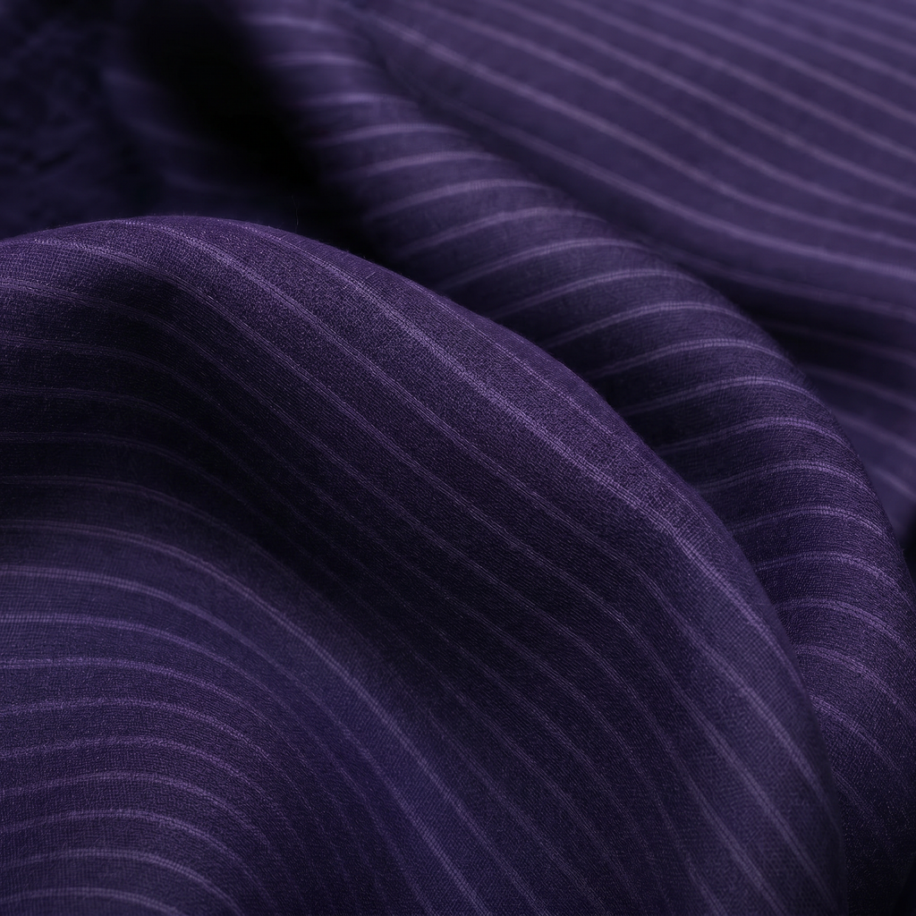 Royal Purple Sateen - Stripe Bedsheet - T250