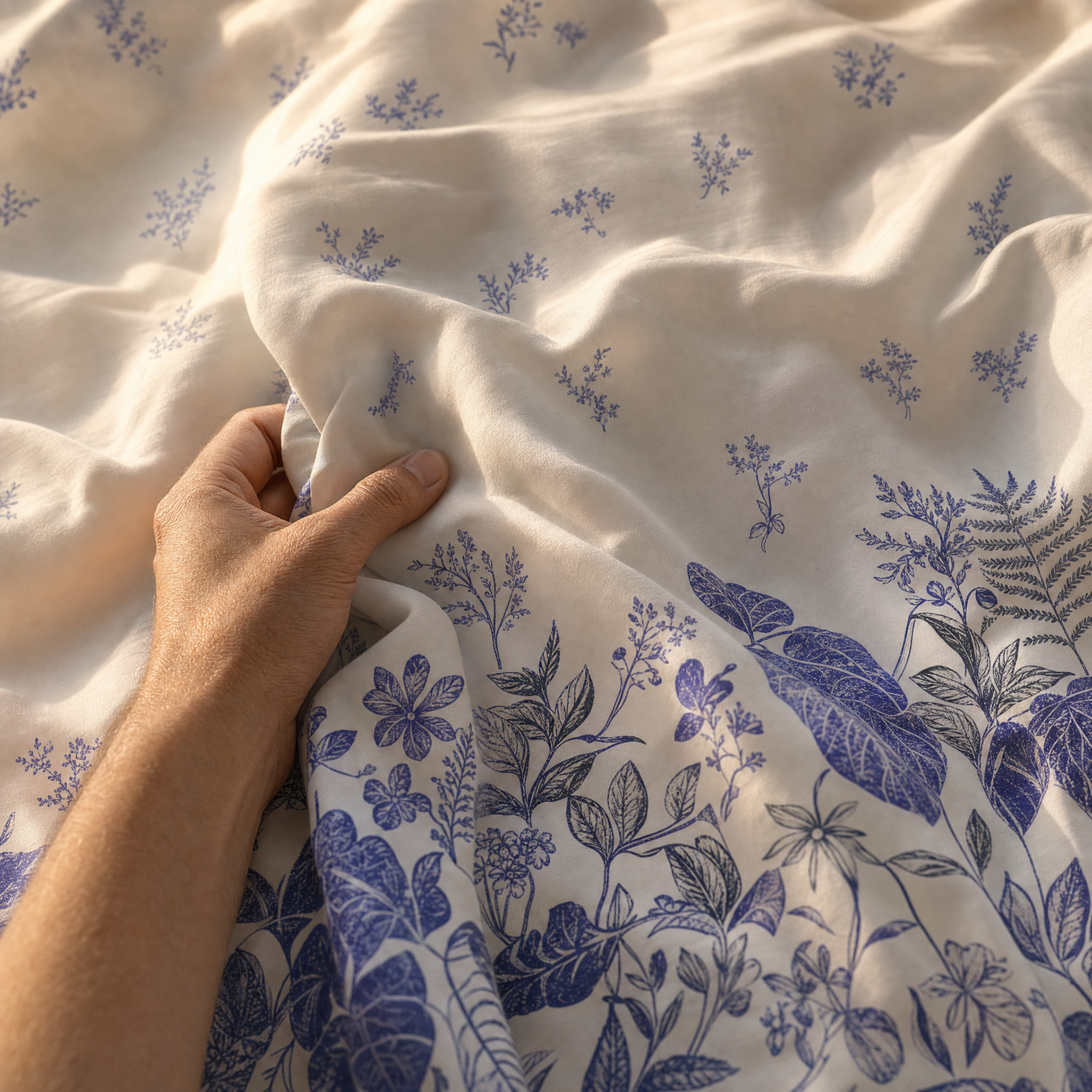 Ivory Garden Bedsheet - T200