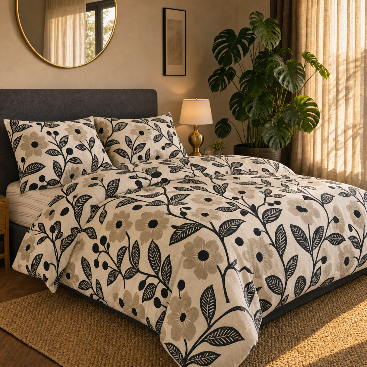 Noir Bloom Bloom - Duvet Cover Set - T150