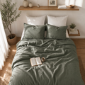 Olive Green - Duvet Cover Set - T250