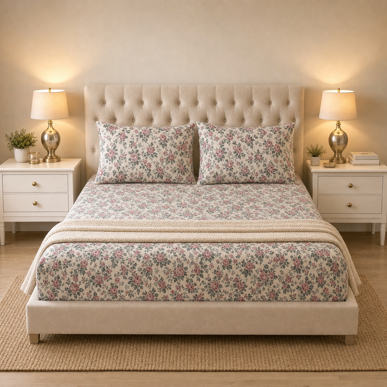 Rosewood Bloom Bedsheet - T150