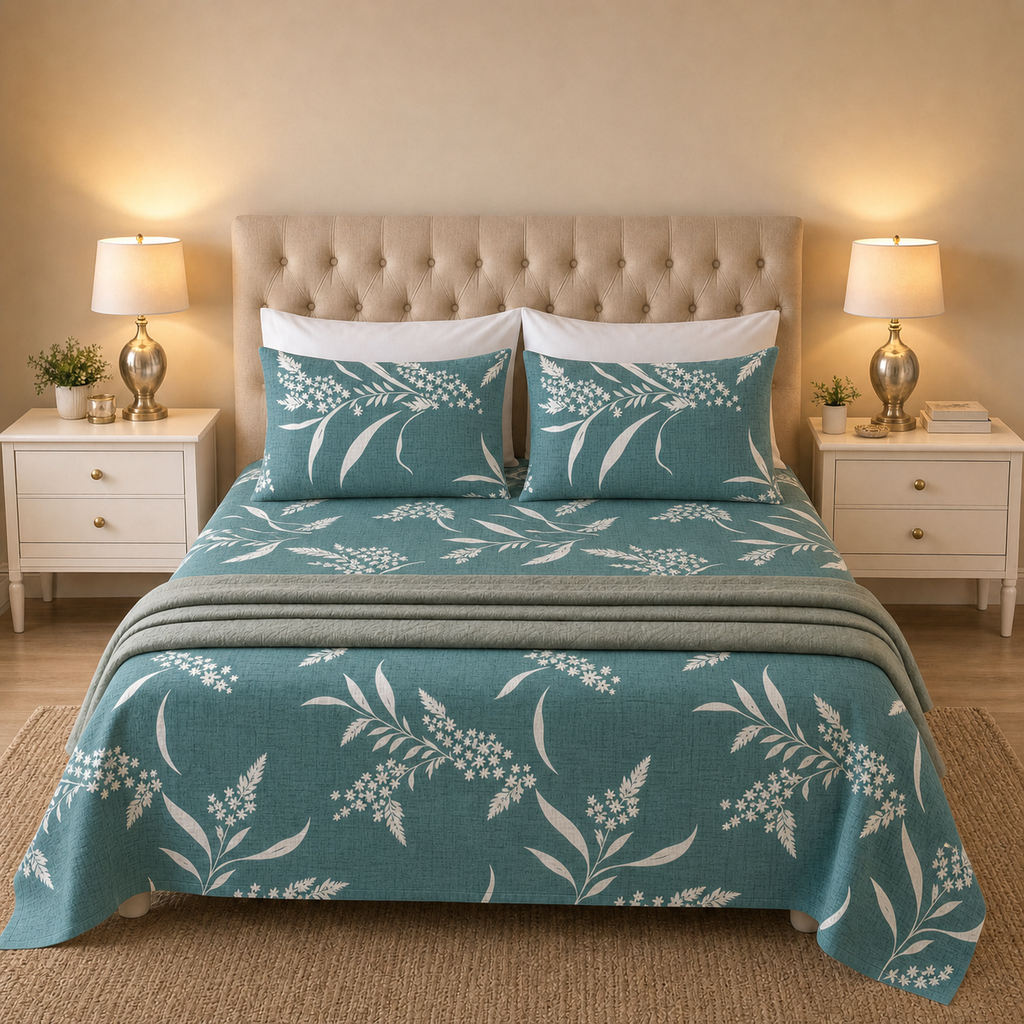 Ocean Bloom Bedsheet - T150
